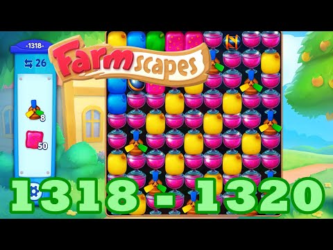 Farmscapes Level 1318 - 1320 HD Gameplay Walkthrough | 3 - match game | android | ios | GameGo Game