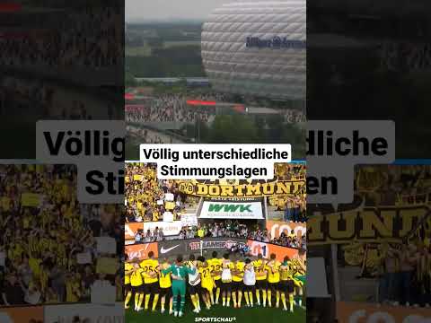 Bayern-Fans enttäuscht, BVB-Fans im Party-Modus | Sportschau #shorts