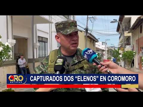 Capturan en Coromoro a dos presuntos integrantes del ELN | Oro Noticias