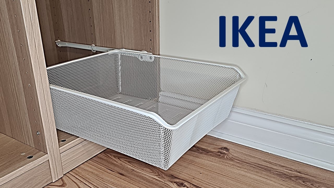Watch video Install basket for Ikea Pax wardrobe Now Install basket for Ikea Pax wardrobe