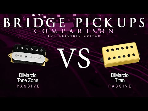 DiMarzio TONE ZONE vs TITAN - Passive Bridge Pickup Guitar Tone Comparison Demo