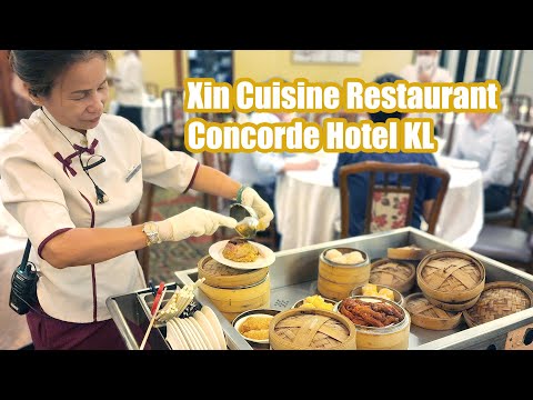 Famoso restaurante Dim Sum no Xin Cuisine Concorde Hotel KL Malásia 4K