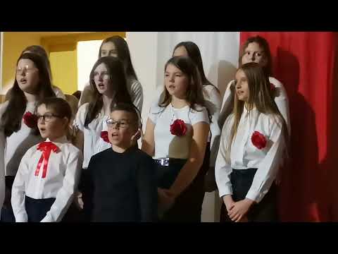 Inscenizacja szkolna - 104 rocznica odzyskania niepodległości przez Polskę, Wisznice 2022.