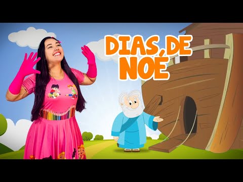DIAS DE NOÉ -  LOUVOR INFANTIL (LYRIC VÍDEO)@tiamanusantiago
