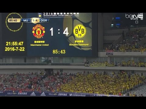 Manchester United vs Borussia Dortmund 1-4 All Goals and Highlights International Champions Cup