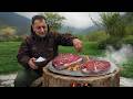 I Cooked A5 Wagyu Steak On A Homemade Log Grill
