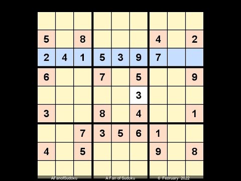 How to Solve The Toronto Star Five Star Sudoku February 6, 2022
