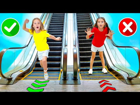 Nastya and Kids Learn Mall Safety Rules