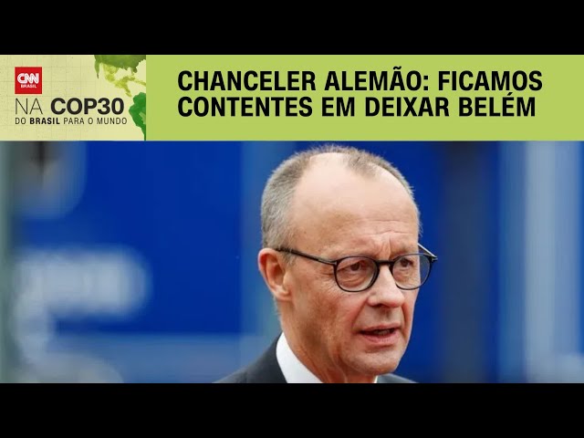 Veja momento em que premiê alemão fala sobre estar contente por deixar Belém | CNN ARENA