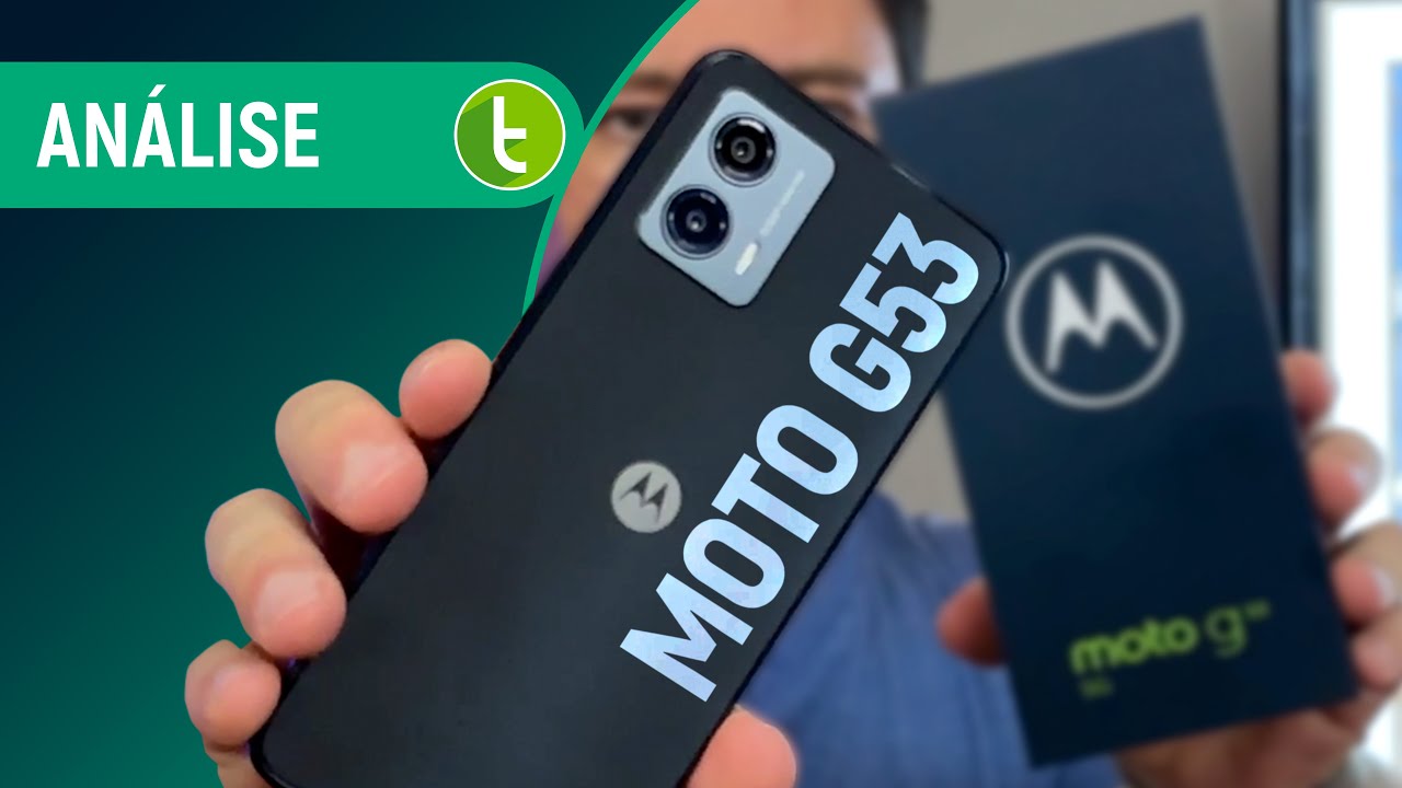 Miniatura da avaliação em vídeo de Smartphone Motorola Moto G53 128GB 5G Grafite