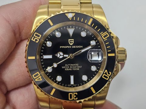 Pagani Design Submariner Gold unboxing and review ✨️