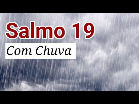 SOM DE CHUVA com SALMO 19 para Dormir Tranquilo - Tela Preta