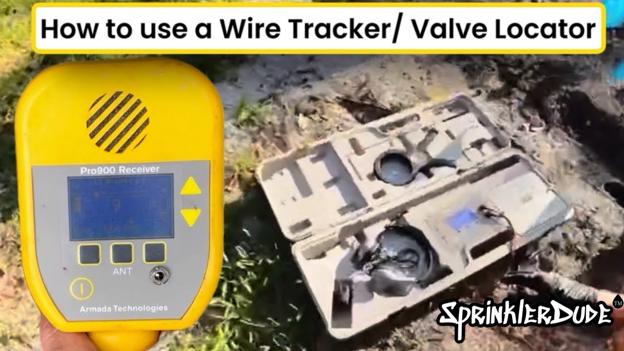How to use a wire tracker / valve locator