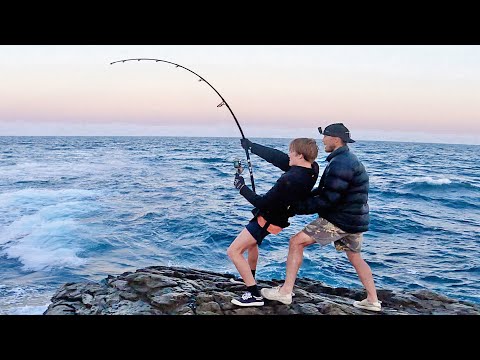 Family fishing trip to an Island
