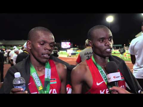 IAAF World Junior Championships 2014 - Evis Kipchoge CHEBOI & Nicholas Mboroto KOSIMBEI KEN 10000m