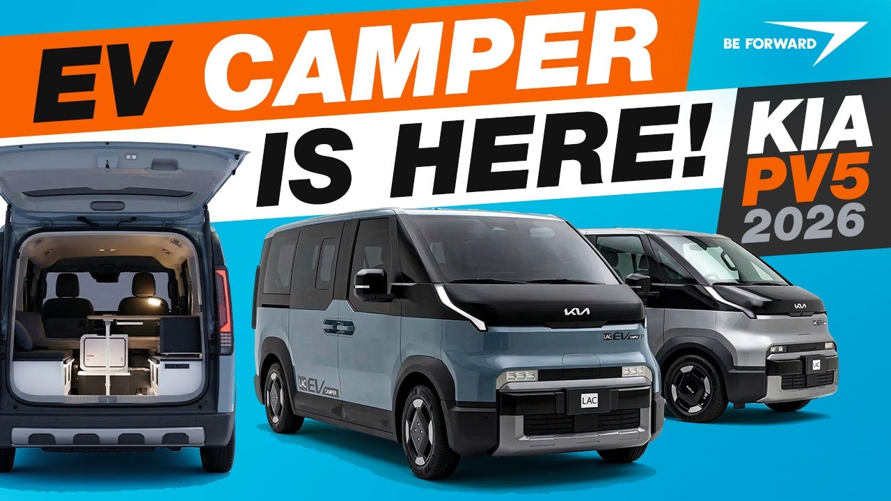 Kia PV5: 2 Revolutionary EV Campers by LAC Japan | 72kWh Off-Grid Power - Forget VW ID. Buzz!