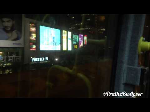 Onboard NMMT Volvo (B7RLE) : Interior + Control Panel + Some action on Mumbai's Roads