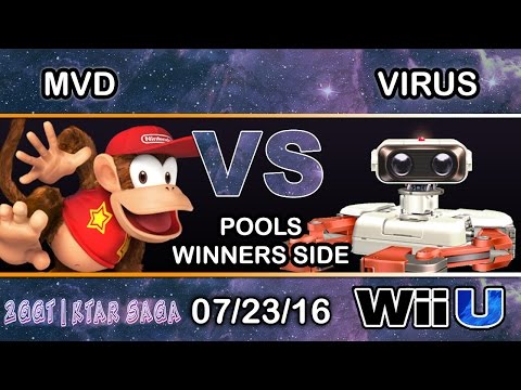 2GGT: KTAR Saga - PG | MVD (Diddy Kong) Vs. WYW | Virus (ROB) Pools - Smash Wii U