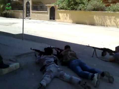 تمركز عناصر لواء الخضراء في حي الصناعة في دير الزور