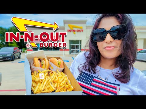 IN N OUT | ඇමෙරිකාවේ IN-N-OUT BURGER | Fast food video vlog