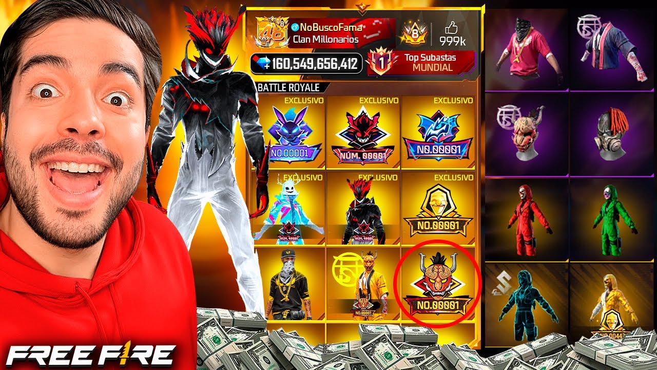 REVISE LA CUENTA MILLONARIA DEL TOP 1 "NO BUSCO FAMA" LA MEJOR DEL MUNDO #freefire  #antronixxg