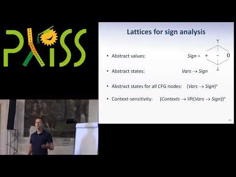 Static Program Analysis (part 2/2) - Anders Møller - PLISS 2019