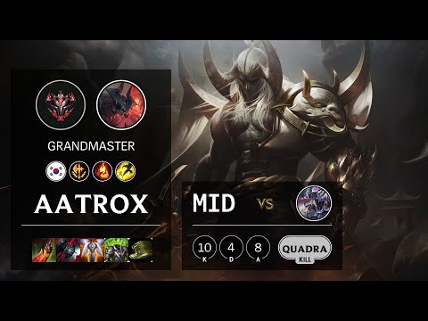 Aatrox Mid vs Kassadin - KR Grandmaster Patch 10.14