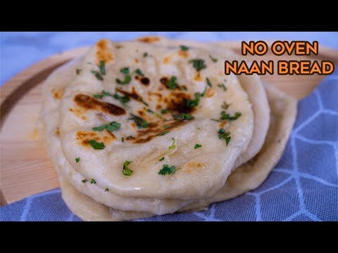 Tastiest and Easiest Sourdough Garlic Naan Bread, No Oven needed