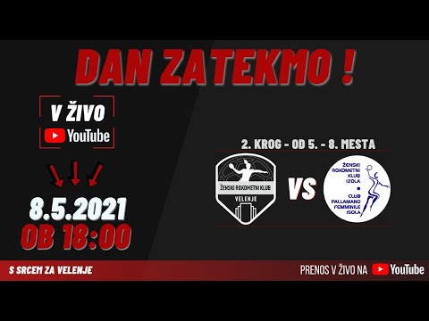 2. KROG : Končnica od 5. - 8.:  ŽRK Velenje - ŽRK Trgo ABC Izola