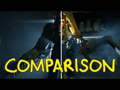 Aliens Power Loader Scene - Homemade Side by Side Comparison Video