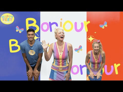 Hello Around the World | A learning song from @happyfeetfitness8691 | Say hello in different languages