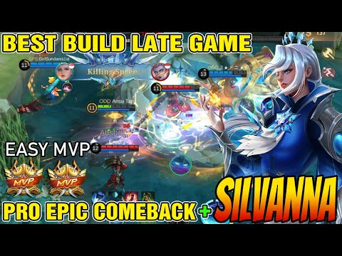 SILVANA NEW BUILD SUPER LIFESTEAL FOR LATE GAME - SILVANNA BEST BUILD 2022 ~ MLBB
