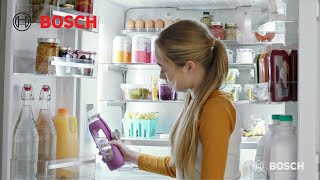 Bosch 800 Series French Door Bottom Mount Refrigerator, Glass door 36'' Stainless Steel B36CL81ENG Picture