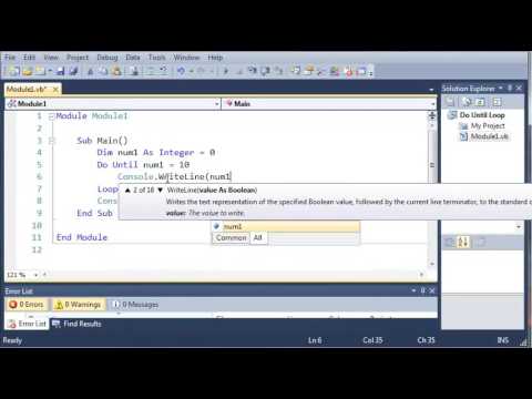 Visual Basic Tutorial   30   Do Until Loop   YouTube