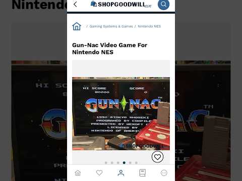 $349.99 US sold at Goodwill Gun Nac NES loose copy #gunnac #nes #nintendo
