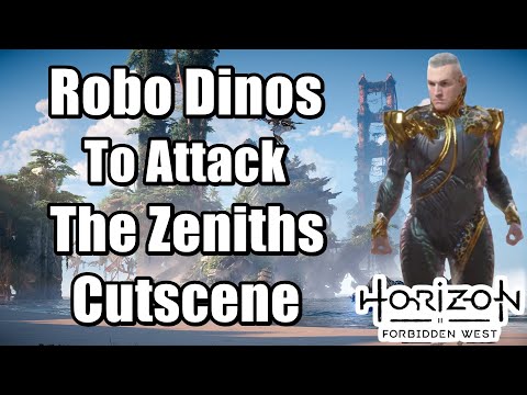 Horizon Forbidden West Robo Dinos To Attack The Zeniths Cutscene