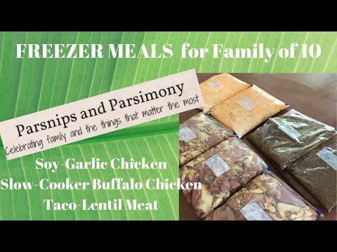 Shopping and Making Freezer Meals (Family of 10)