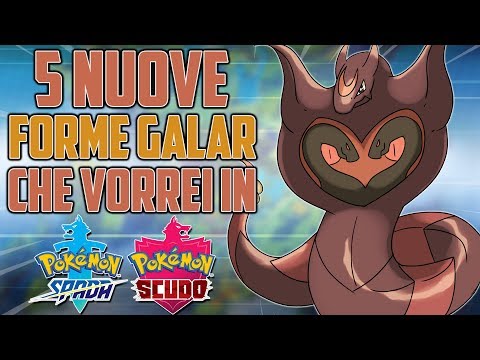 5 NUOVE FORME GALAR IN POKEMON SPADA E SCUDO