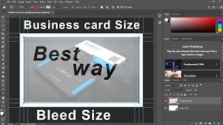 How to create Business Card Perfect Size and bleed In Adobe Photoshop AbuNayeemPs