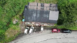 ギルドハウス十日町をドローンで撮影-Niigata,Japan