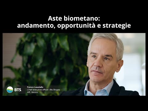 Aste biometano: videointervista Franco Lusuriello - CEO BTS Biogas