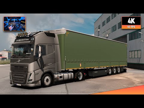 Volvo FH5 500 | Burgas - Sofia | ETS2 1.57 4K Gameplay + Wheel Cam