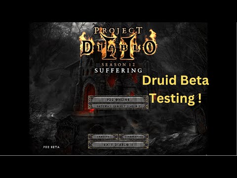 Project Diablo 2 - Beta Week Day 2 - Druid Testing Results!