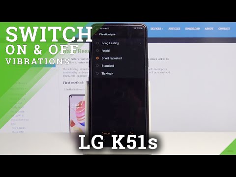 How to Change Vibration Pattern in LG K51s – Vibration Settings