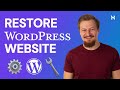How To Restore A WordPress Website Restoring Files And Database