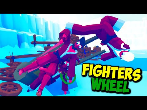Madness! The Fighters Wheel(Kicker, Puncher, Master) vs Every Faction - TABS MODS Gameplay