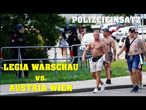 LEGIA WARSCHAU vs. AUSTRIA WIEN | Polizei-Großeinsatz