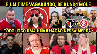 CLIMA DE VELÓRIO - REAÇÕES dos COLORADOS FURIOSOS COM GRITOS DE ARERÊ l SÃO PAULO 3X0 INTER