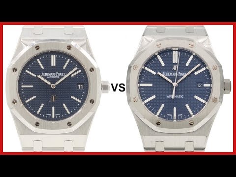▶ Audemars Piguet Royal Oak Blue Index 39 vs 41mm - COMPARISON