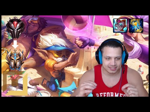 💣 Tyler1 TAKING LP FROM KIDS IN GRANDMASTERS | Heimerdinger Bot Gameplay | Season 11 ᴴᴰ